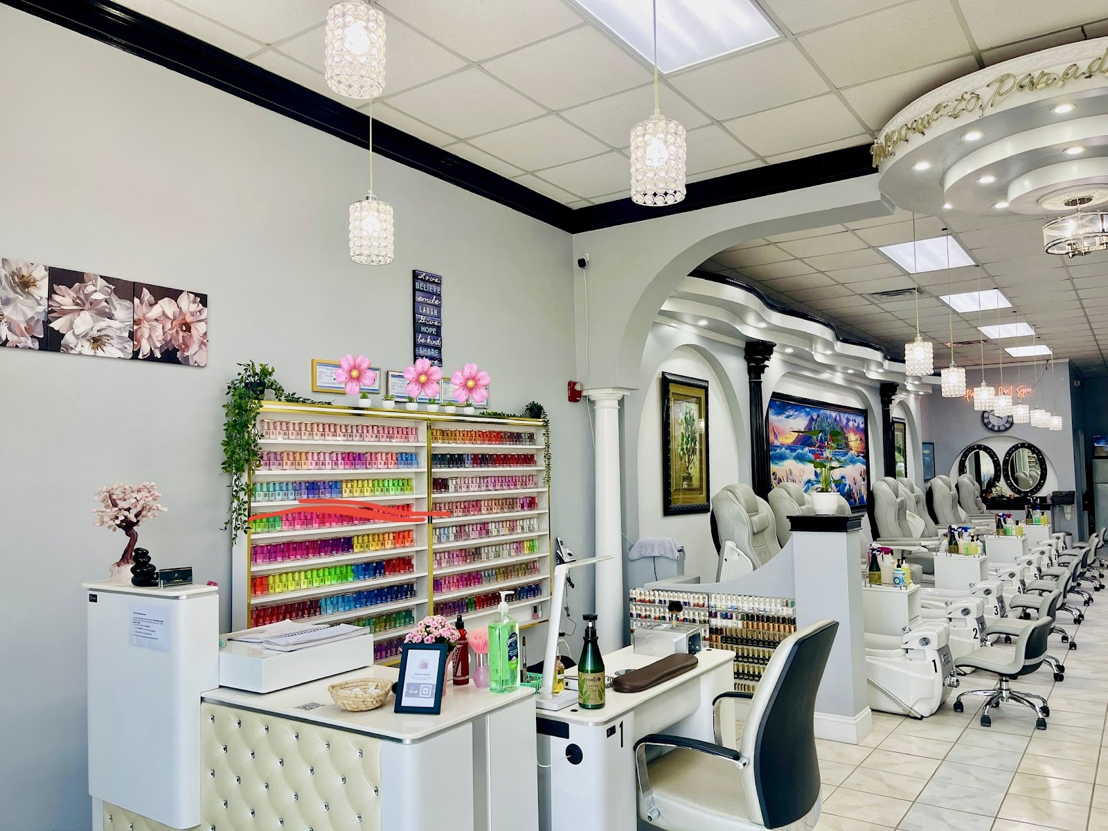 Paradise Nail Spa nail work in North Charleston, South Carolina